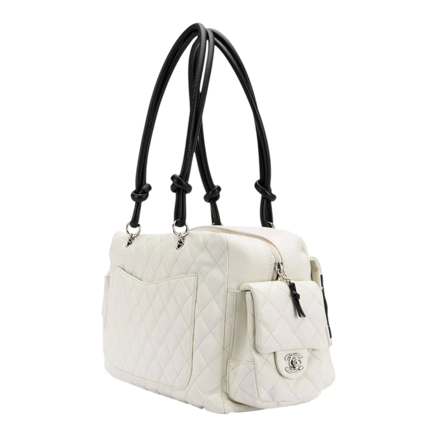 CHANEL CC CAMBON REPORTER 2005 BAG IN WHITE