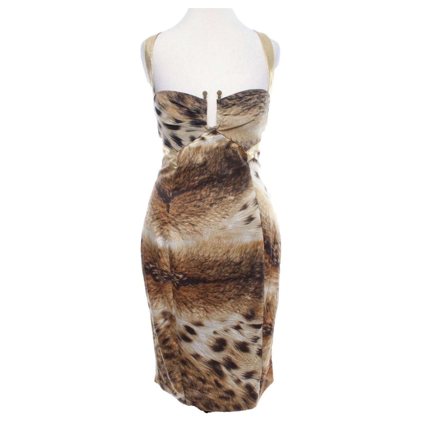 ROBERTO CAVALLI LEOPARD PRINT COCKTAIL DRESS
