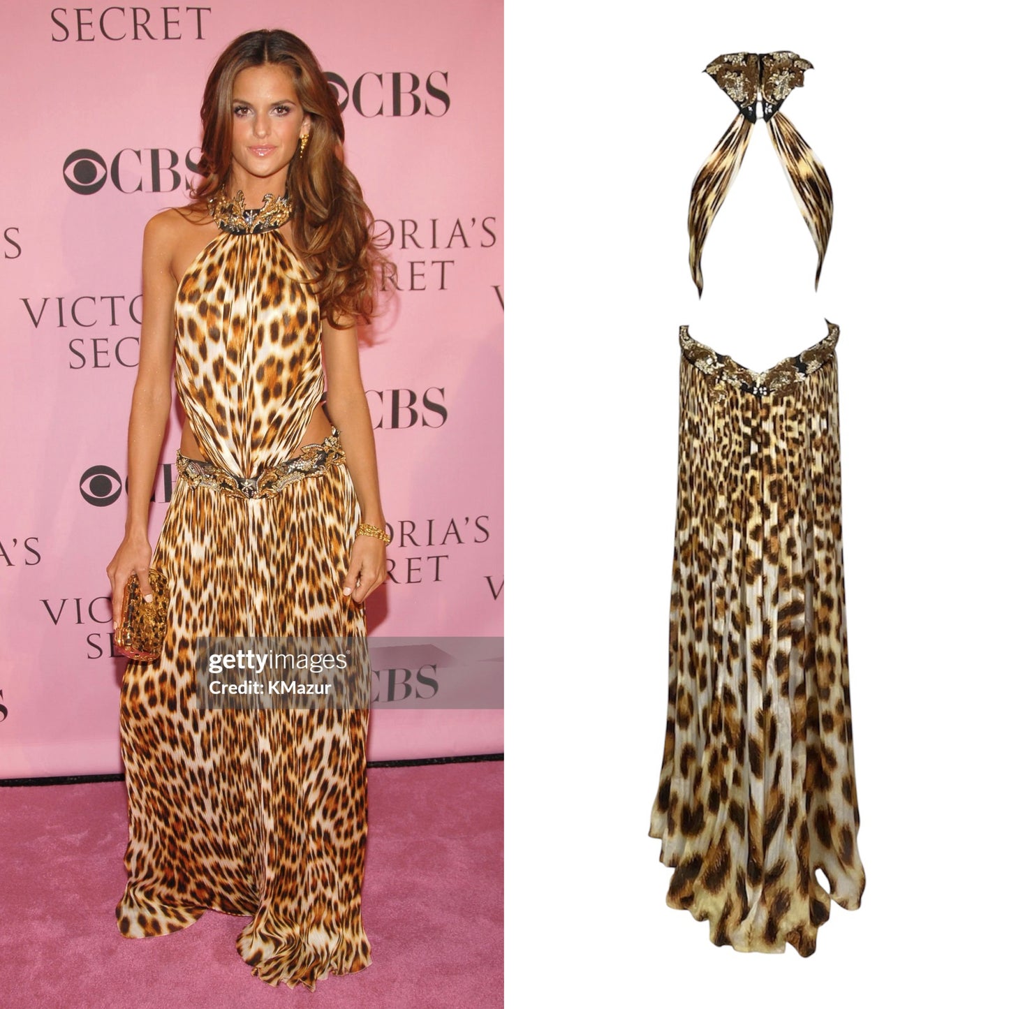 ROBERTO CAVALLI S/S 2007 RUNWAY LEOPARD DRESS