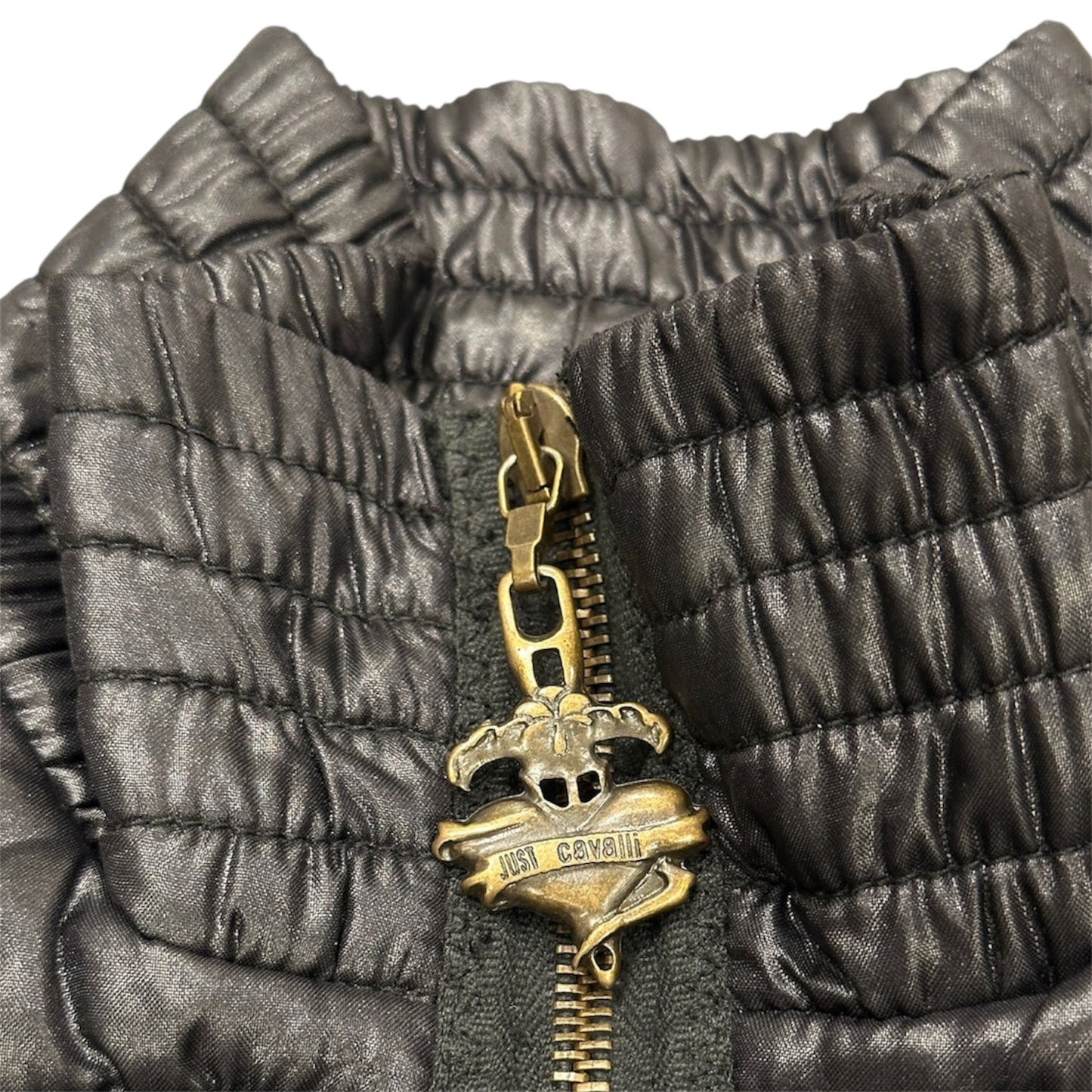 ROBERTO CAVALLI CROPPED PUFFER CARGO JACKET