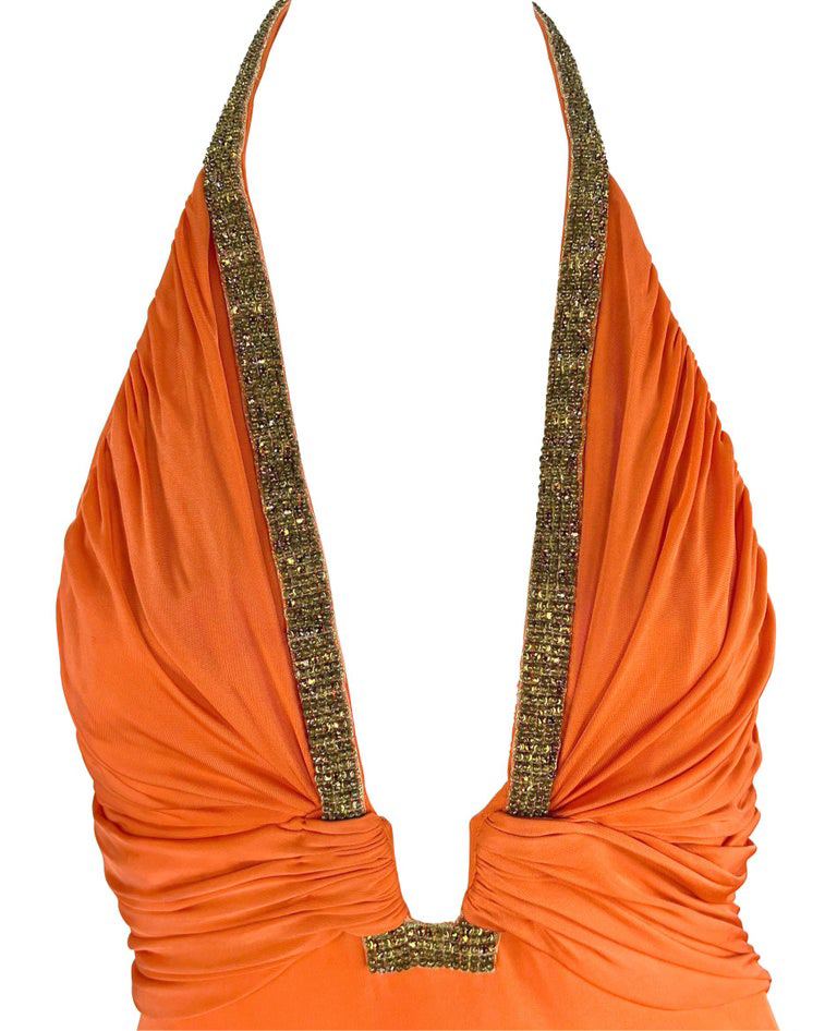 ROBERTO CAVALLI S/S 2005 S/S 2005 BACKLESS BODYCON  DRESS