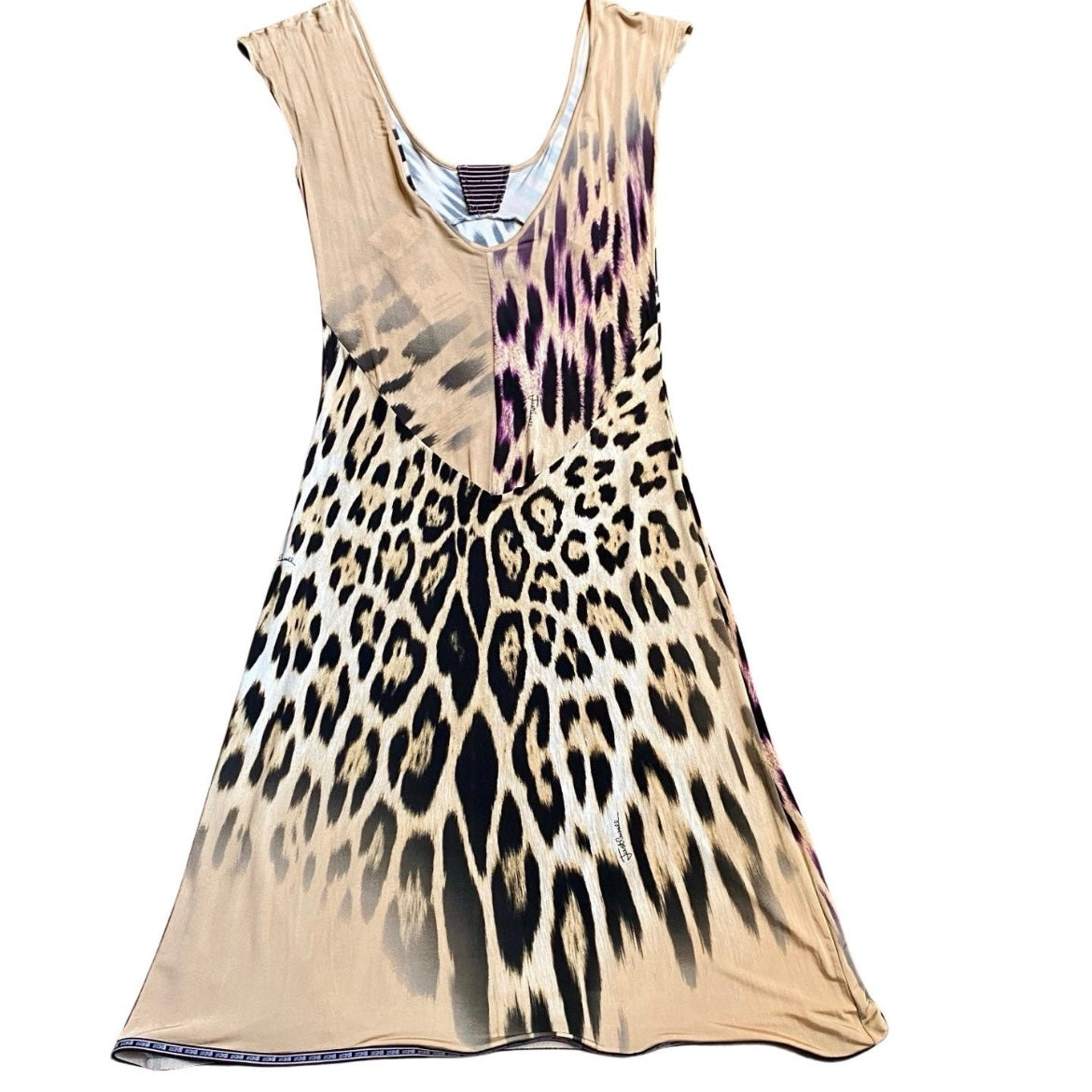 ROBERTO CAVALLI 2000S PINK CHEETAH PRINT DRESS