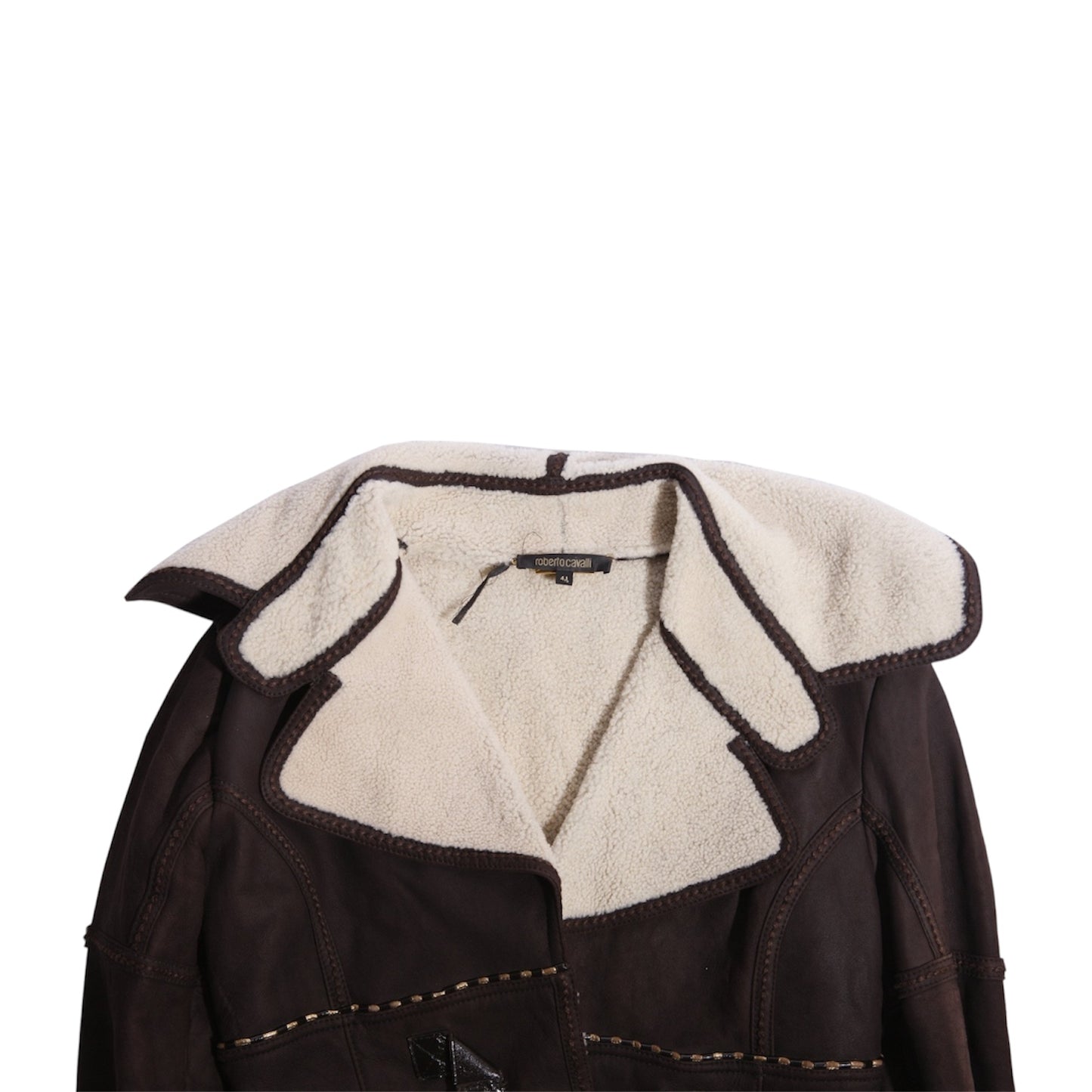 ROBERTO CAVALLI 2000S BROWN SHEARLING JACKET