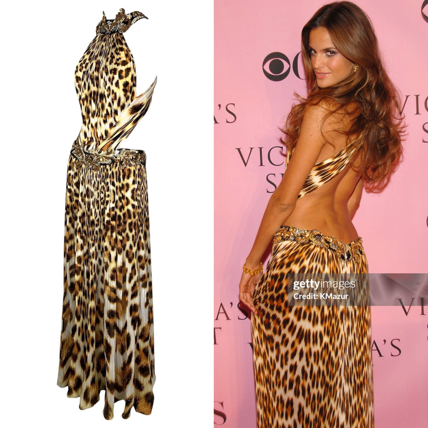 ROBERTO CAVALLI S/S 2007 RUNWAY LEOPARD DRESS