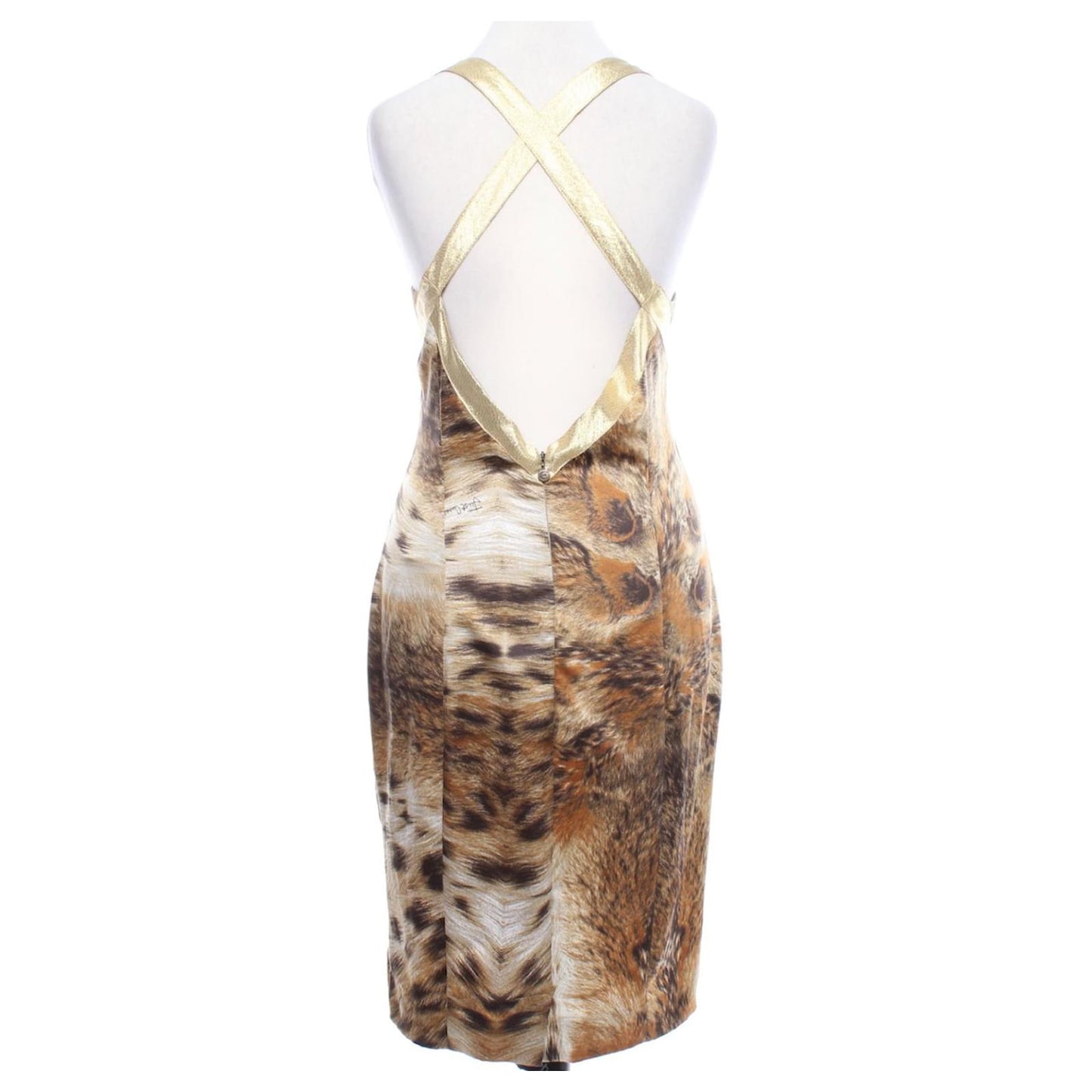 ROBERTO CAVALLI LEOPARD PRINT COCKTAIL DRESS
