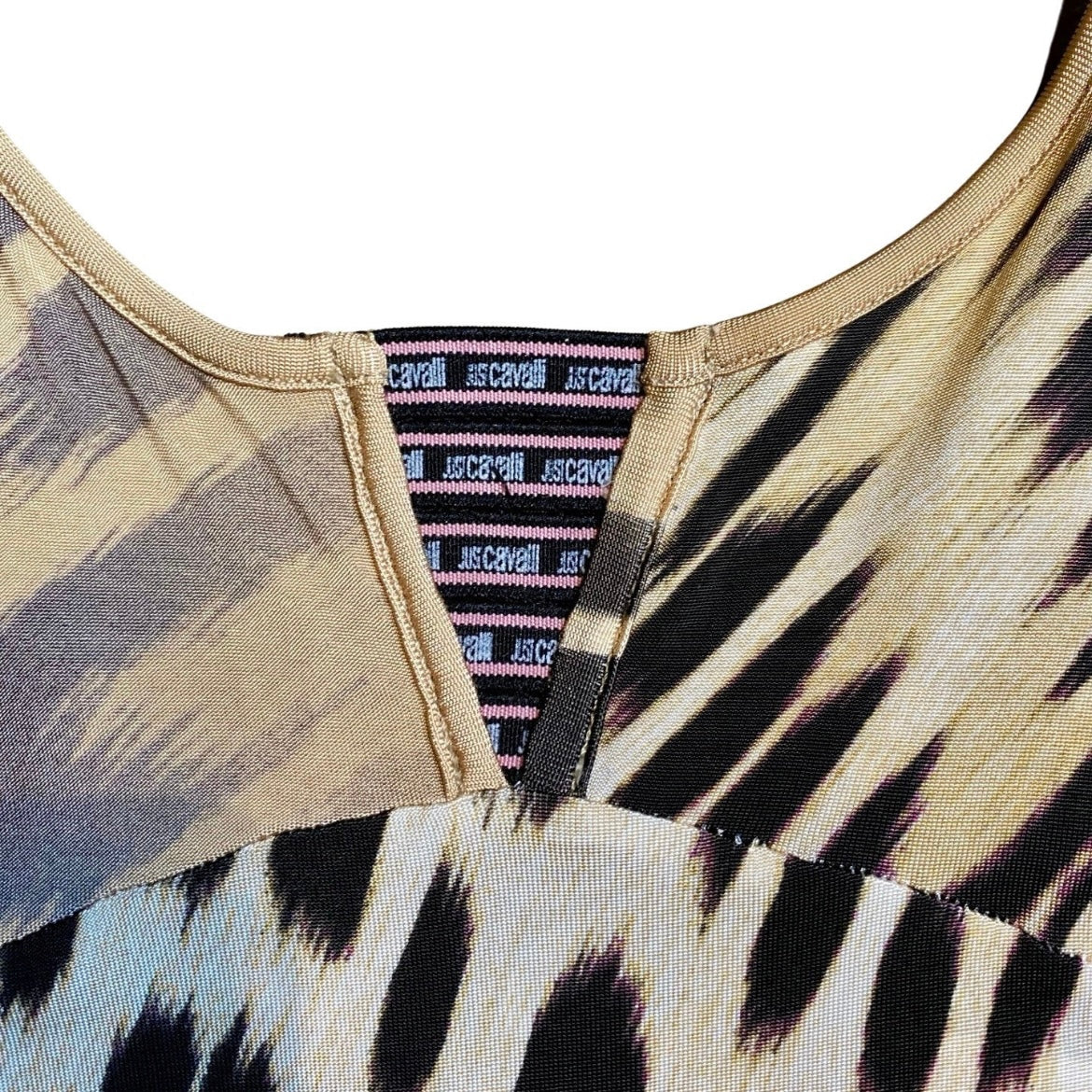ROBERTO CAVALLI 2000S PINK CHEETAH PRINT DRESS