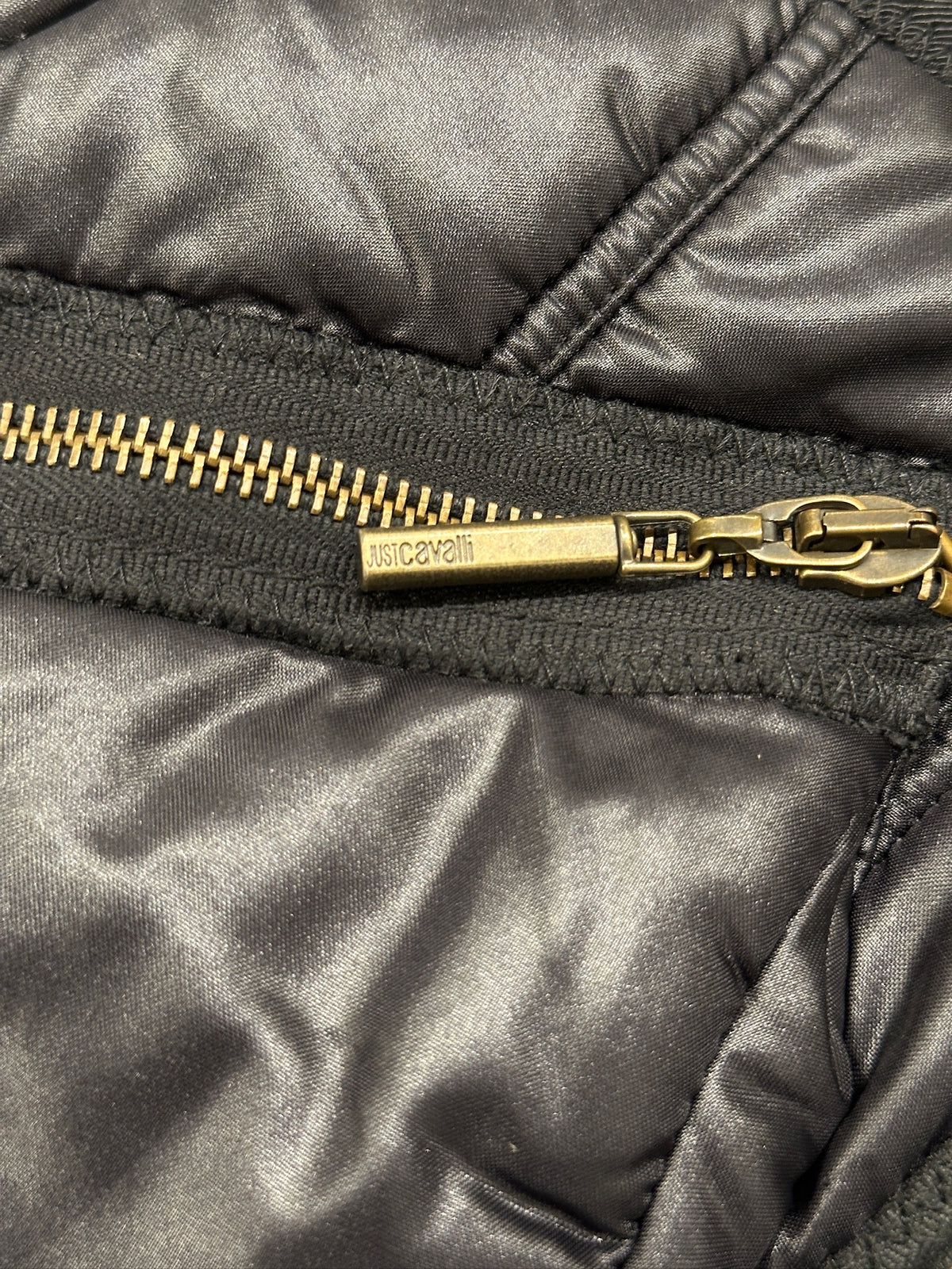 ROBERTO CAVALLI CROPPED PUFFER CARGO JACKET