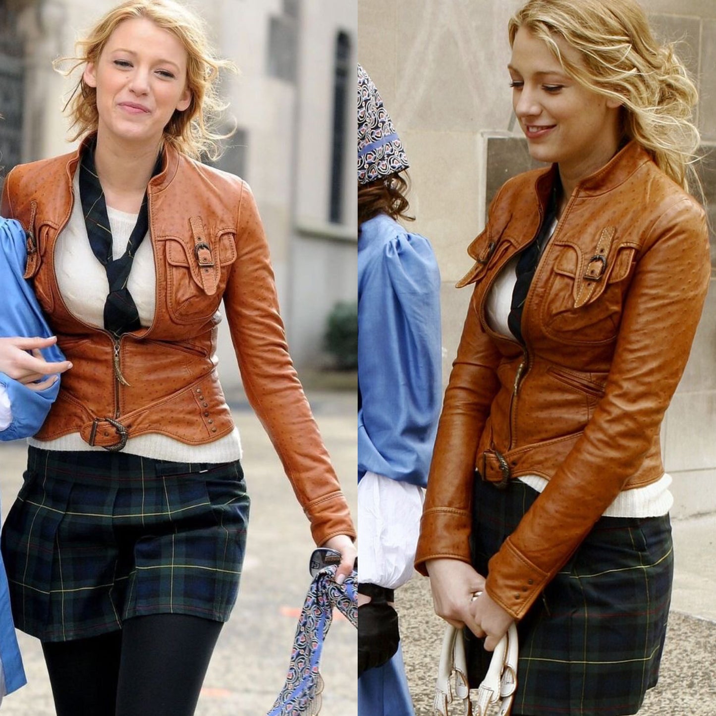 ROBERTO CAVALLI TAN CROCODILE LEATHER JACKET