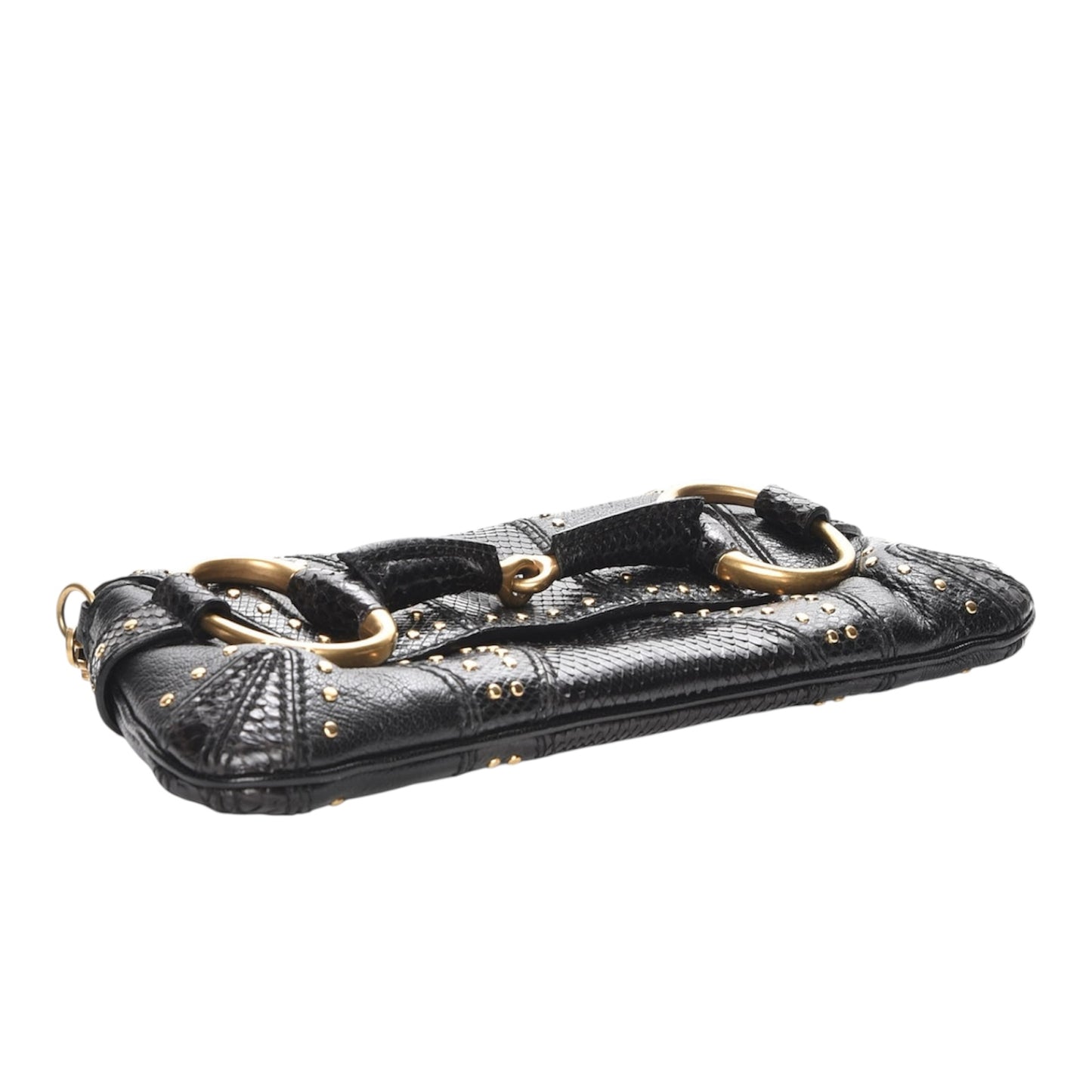GUCCI BY TOM FORD F/W 2003 HORSEBIT STUDDED SHOULDER CHAIN BAG