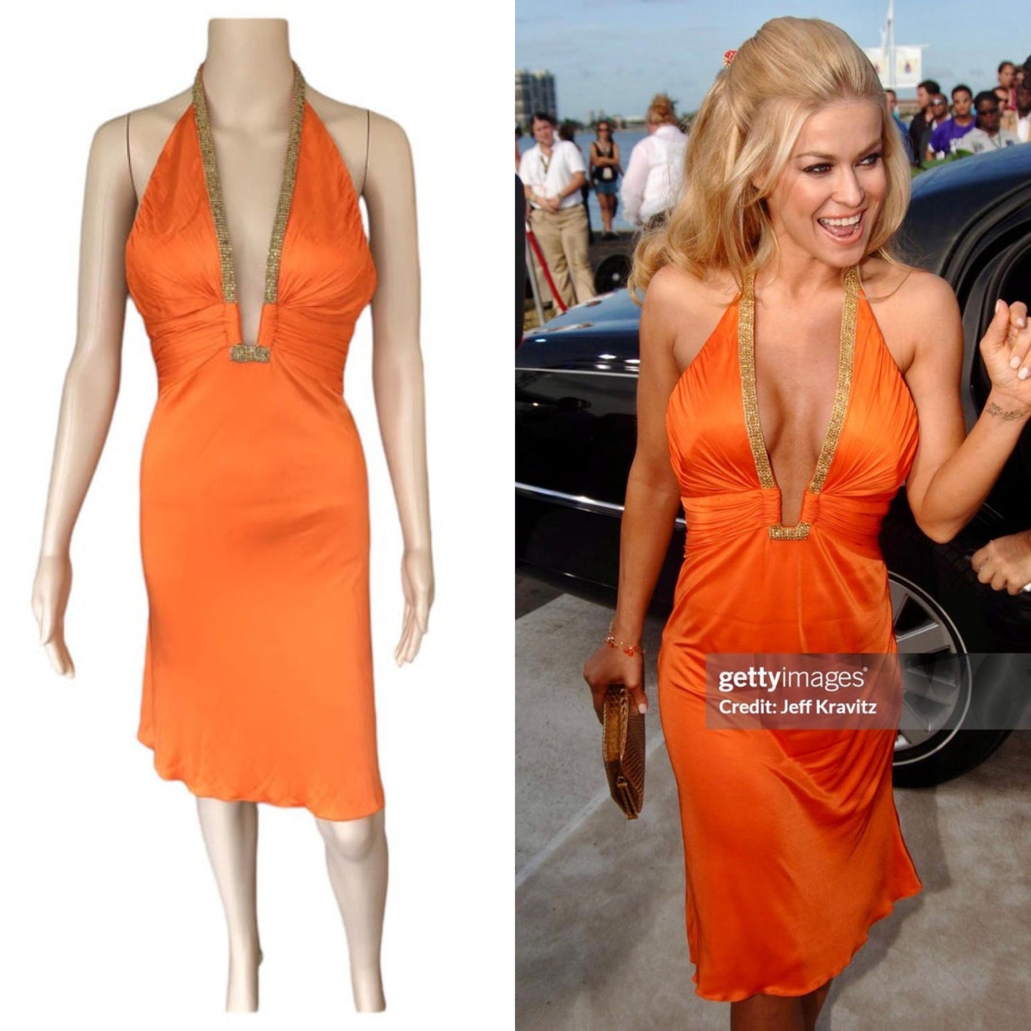 ROBERTO CAVALLI S/S 2005 S/S 2005 BACKLESS BODYCON  DRESS