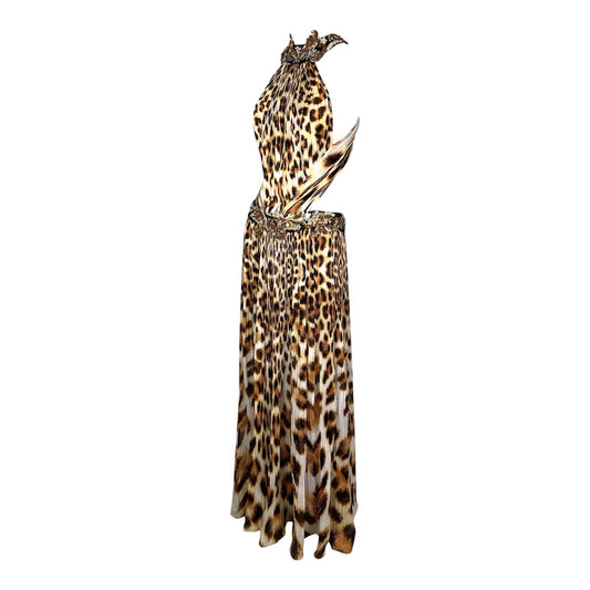 ROBERTO CAVALLI S/S 2007 RUNWAY LEOPARD DRESS